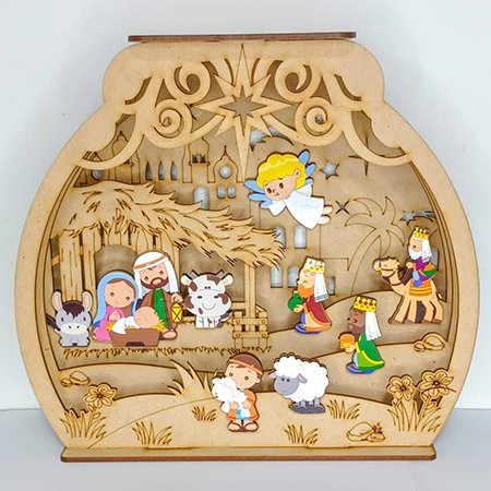 Pesebre por Capas 3D